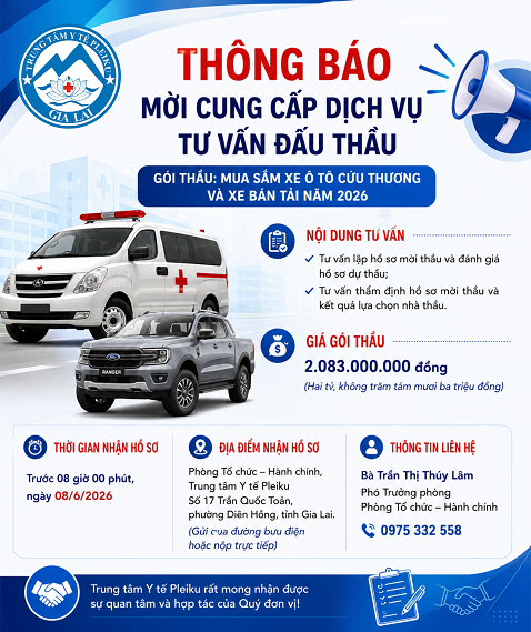 THÔNG BÁO MỜI CUNG CẤP DỊCH VỤ TƯ VẤN ĐẤU THẦU